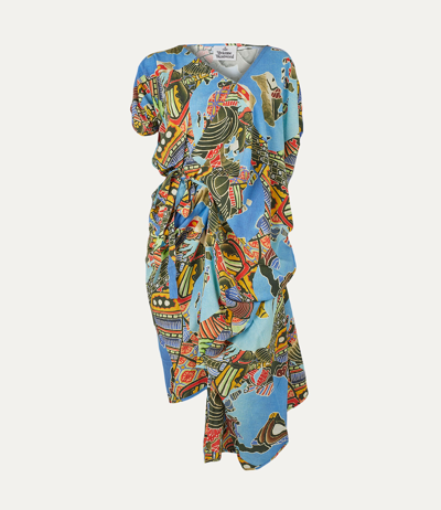 Shop Vivienne Westwood Johanna Dress In Multicoloured