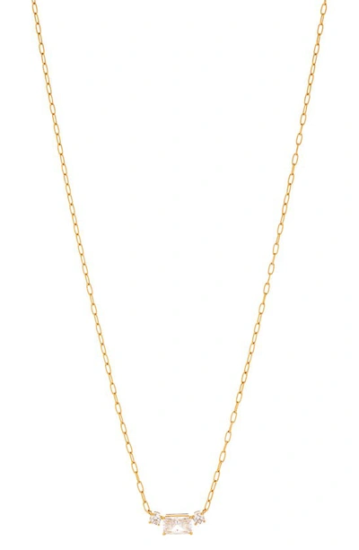 Shop Nadri Social Lights Cubic Zirconia Pendant Necklace In Gold
