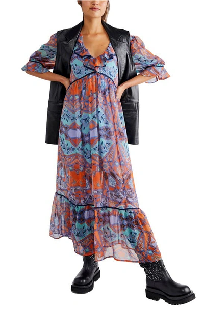 Shop Free People Carmella Print Maxi Dress In Spice