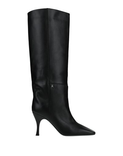 Shop Patrizia Pepe Woman Knee Boots Black Size 8 Soft Leather