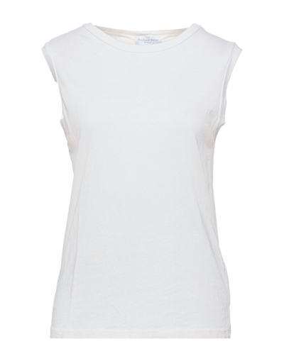 Shop Michael Stars Woman T-shirt Ivory Size Xs Cotton In White