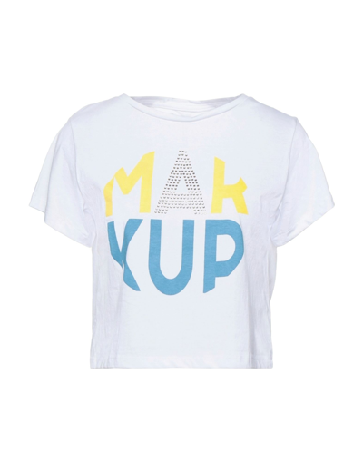 Shop Markup Woman T-shirt White Size Xl Cotton