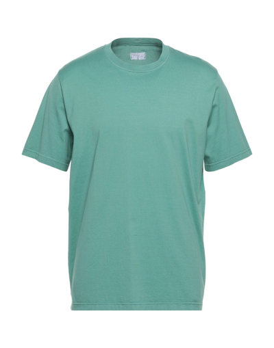 Shop Fedeli Man T-shirt Green Size 52 Cotton
