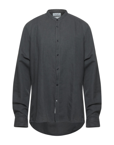 Shop Fred Mello Shirts In Steel Grey