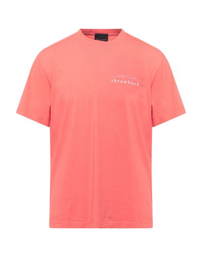 Shop Throwback T-shirts In Coral