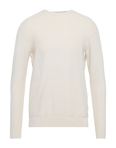 Shop Drumohr Man Sweater Ivory Size 44 Cotton In White