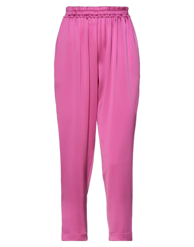 Shop Gianluca Capannolo Woman Pants Fuchsia Size 2 Triacetate, Polyester In Pink
