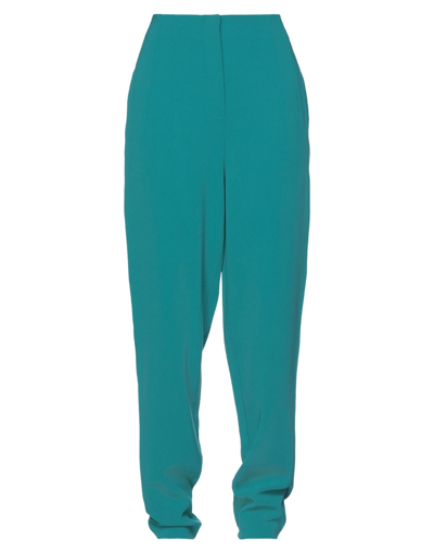Shop Boutique Moschino Woman Pants Emerald Green Size 8 Triacetate, Polyester
