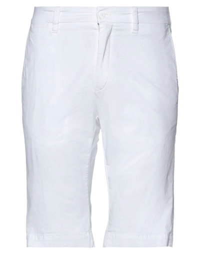 Shop Mason's Man Shorts & Bermuda Shorts White Size 28 Cotton, Elastane