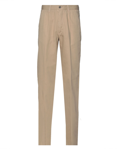 Shop Jasper Reed Man Pants Beige Size 34 Cotton