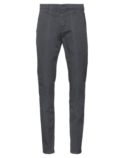 Shop Dondup Man Pants Lead Size 32 Cotton, Elastane