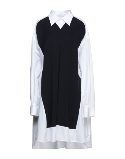 Maison Margiela Midi Dresses In Dark Blue