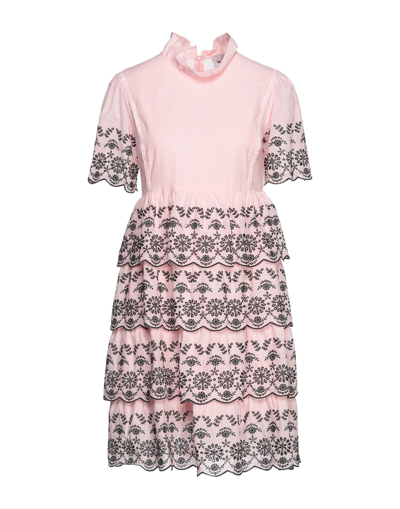 Shop Be Blumarine Woman Mini Dress Pink Size 2 Polyester, Cotton