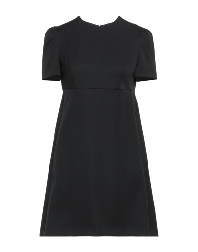 Shop Alexander Mcqueen Woman Mini Dress Black Size 4 Virgin Wool