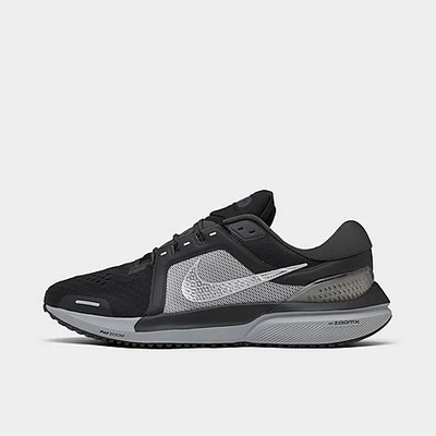 Shop Nike Men's Air Zoom Vomero 16 Running Shoes In Black/anthracite/smoke Grey/metallic Silver