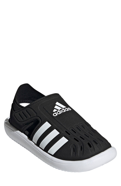 Shop Adidas Originals Water Sandal In Core Black/ftwr White