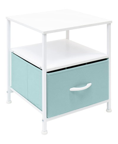 Shop Sorbus End Table With Drawer. In Aqua
