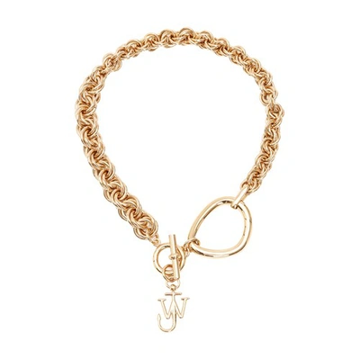 Shop Jw Anderson Oversized Link Chain Choker In Gold