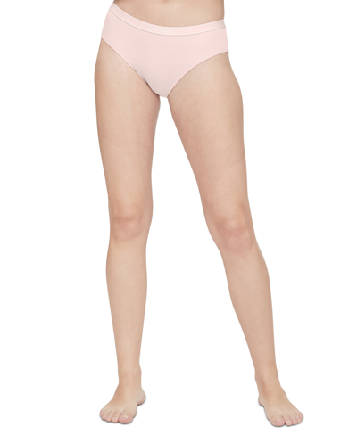 Shop Calvin Klein Women's Pure Ribbed Hipster Underwear Qf6444 In Barely Pink