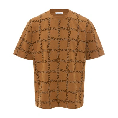 Shop Jw Anderson Oversize T-shirt In Tobacco