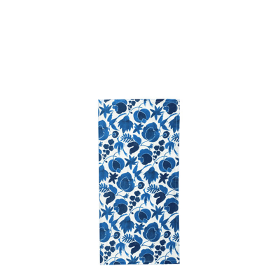La Doublej Large Napkins Set Of 2 (45x45) In Wildbird Blu Small