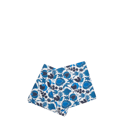 La Doublej Large Napkins Set Of 2 (45x45) In Wildbird Blu Small