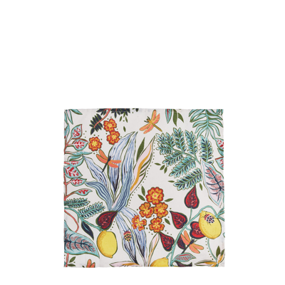 Shop La Doublej Large Napkins Set Of 2 (45x45) In Botanical