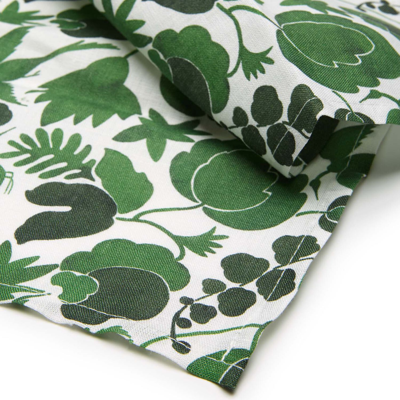 Shop La Doublej Large Napkins Set Of 2 (45x45) In Wildbird Verde Small