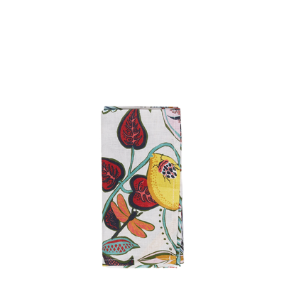 Shop La Doublej Large Napkins Set Of 2 (45x45) In Botanical