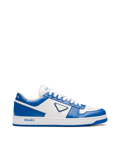 Shop Prada Action Low-top Sneakers In White