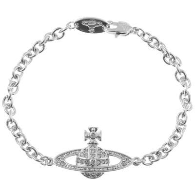 Shop Vivienne Westwood Mini Chain Bracelet Silver