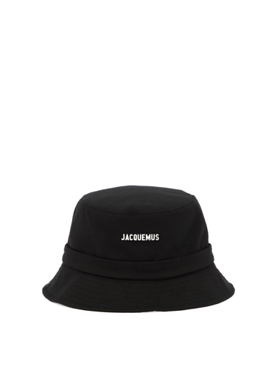 Shop Jacquemus "le Bob Gadjo" Bucket Hat In Black  