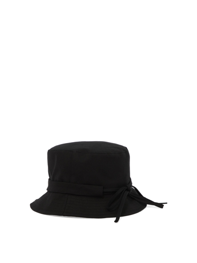 Shop Jacquemus "le Bob Gadjo" Bucket Hat In Black  