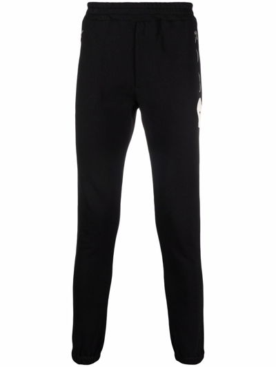 Shop Alexander Mcqueen Trousers In Deep Black