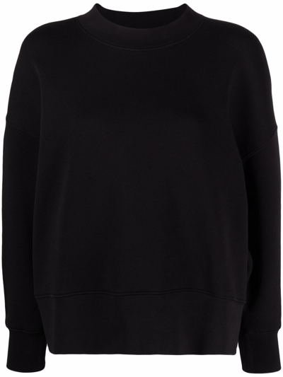 Shop Palm Angels Women's Black Cotton Sweatshirt