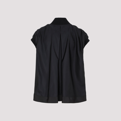 Shop Sacai Ma-1 Vest Jacket In Black