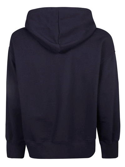 Shop Valentino Sweaters In Navy/tag Bianco-nero
