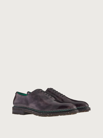 Shop Ferragamo Oxford Shoe In Grey