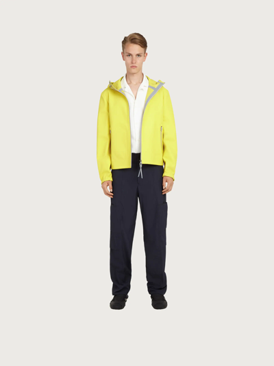 Shop Ferragamo Nappa Blouson In Yellow