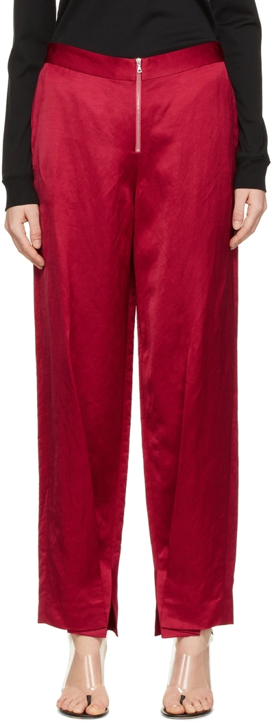 Shop Partow Red Reed Trousers In Fuchsia