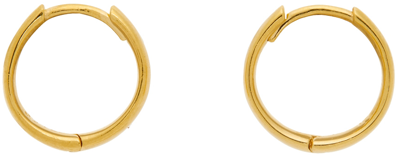 Shop Sophie Buhai Gold Small Intrinsic Hoop Earrings In 18k Gold Vermeil