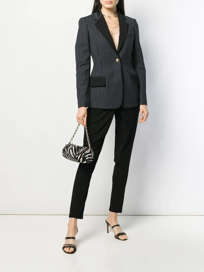 Roberto Cavalli Wrap-effect Panelled Trousers In Black