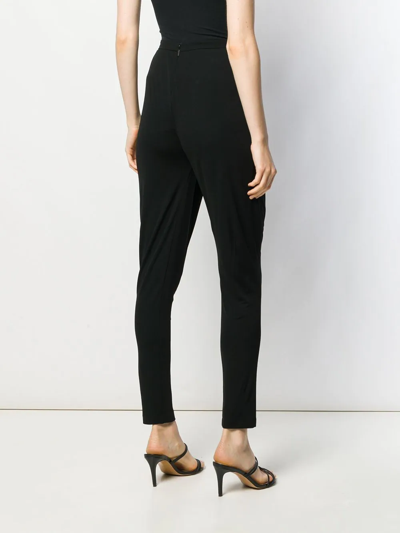 Shop Roberto Cavalli Wrap-effect Panelled Trousers In Black