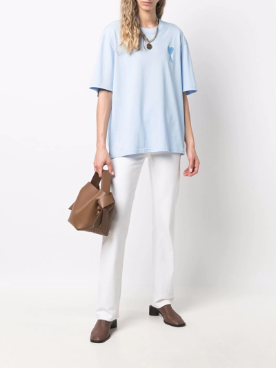 Shop Ami Alexandre Mattiussi Ami De Coeur T-shirt In Blue