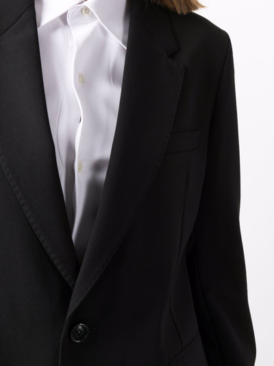Shop Ami Alexandre Mattiussi Notched-lapel Single-breasted Blazer In Black