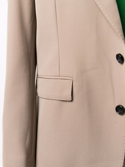 Shop Ami Alexandre Mattiussi Two Buttons Jacket In Neutrals