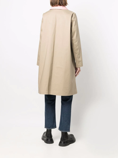 Mackintosh Banton Single-breasted Button-front Coat In Neutrals