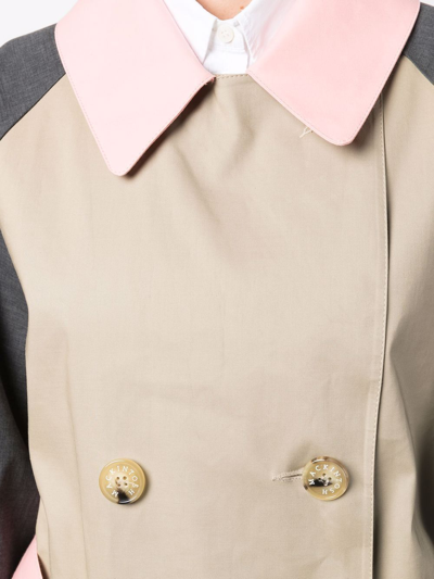 Mackintosh Ava Double-breasted Trench Coat In Neutrals