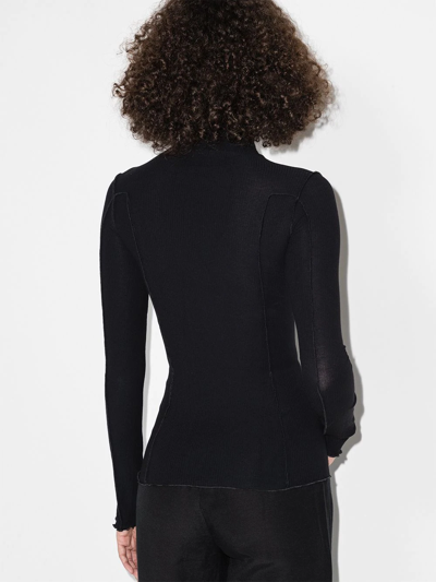 Baserange Omato Organic Cotton Turtleneck In Black