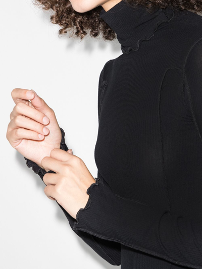 Baserange Omato Organic Cotton Turtleneck In Black